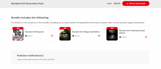 月底彻底绝版?NS2《生化》三部曲合集下架倒计时！