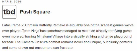 《零：红蝶 重制版》M站开分74！值得恐怖游戏爱好者一玩