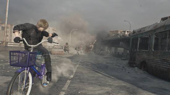 《生化危机9：安魂曲》摩托替换自行车Mod逗乐总监！秒变喜剧片